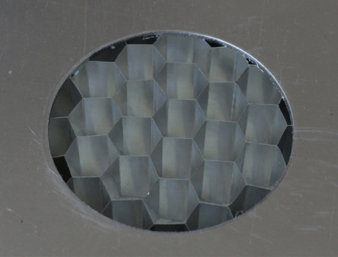 façades aérées architecturales de panneaux en aluminium de nid d'abeilles de l'épaisseur 1.5*3m de 14mm