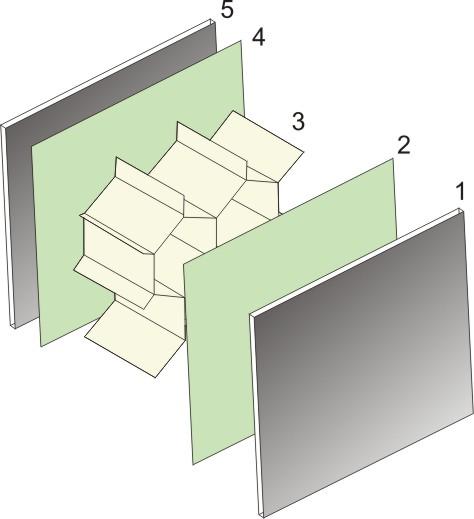 La structure de sandwich à panneaux de plafond de nid d'abeilles d'absorption saine facile installent