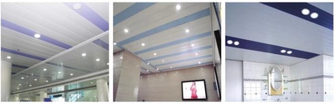 Panneau en aluminium de placage de décoration intérieure de plafond, panneau en bois intégré en métal