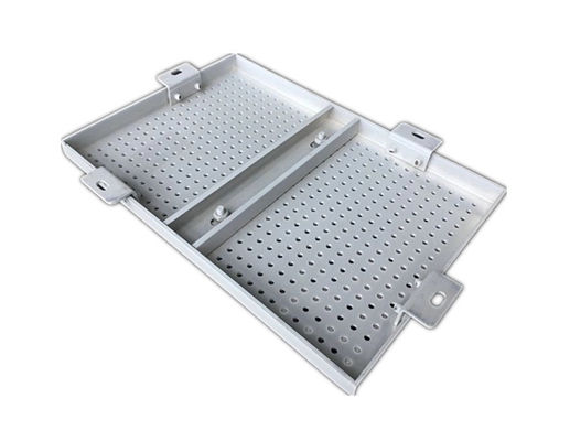 Panneau en aluminium perforé de placage de PVDF, panneau composé en aluminium de construction de conception de façade fournisseur
