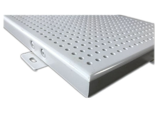 Panneau en aluminium perforé de placage de PVDF, panneau composé en aluminium de construction de conception de façade fournisseur